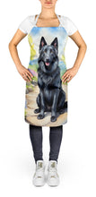 Load image into Gallery viewer, Belgian Sheepdog Spring Path Apron – Artist-Designed Kitchen, BBQ &amp; Craft Apron