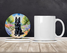 Load image into Gallery viewer, Belgian Sheepdog Spring Path Large Sandstone Coasters Pack of 4
