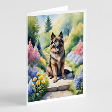 Load image into Gallery viewer, Belgian Tervuren Spring Path Greeting Cards - Blank Note Cards – 8-Pack of Artist-Designed Cards with Envelopes