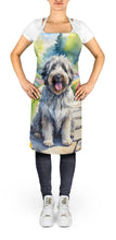 Load image into Gallery viewer, Bergamasco Sheepdog Spring Path Apron – Artist-Designed Kitchen, BBQ &amp; Craft Apron