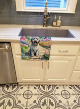 Load image into Gallery viewer, Bergamasco Sheepdog Spring Path Kitchen Towel
