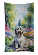 Load image into Gallery viewer, Bergamasco Sheepdog Spring Path Kitchen Towel