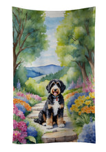 Load image into Gallery viewer, Bernedoodle Spring Path Kitchen Towel