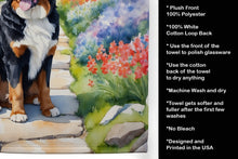 Load image into Gallery viewer, Bernese Mountain Dog Spring Path Kitchen Towel