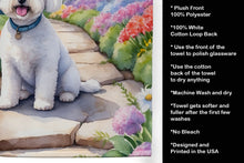 Load image into Gallery viewer, Bichon Frise Spring Path Kitchen Towel
