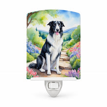 Load image into Gallery viewer, Borzoi Spring Path Ceramic Night Light Compact, UL-Certified, Ideal for Bedroom, Bathroom, Nursery, Hallway, Kitchen, 6x4x3, Multicolor