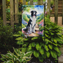 Load image into Gallery viewer, Borzoi Spring Path Garden Flag  – Dog-Themed Floral Outdoor Decor