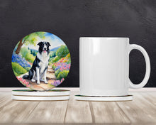 Load image into Gallery viewer, Borzoi Spring Path Large Sandstone Coasters Pack of 4