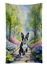 Load image into Gallery viewer, Boston Terrier Spring Path Kitchen Towel