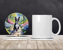 Load image into Gallery viewer, Boston Terrier Spring Path Large Sandstone Coasters Pack of 4