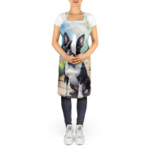 Load image into Gallery viewer, Boston Terrier Spring Path Apron – Artist-Designed Kitchen, BBQ &amp; Craft Apron