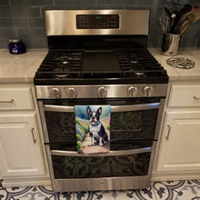 Load image into Gallery viewer, Boston Terrier Spring Path Kitchen Towel