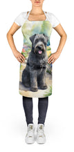 Load image into Gallery viewer, Bouvier des Flandres Spring Path Apron – Artist-Designed Kitchen, BBQ &amp; Craft Apron