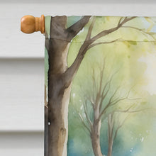 Load image into Gallery viewer, Bouvier des Flandres Spring Path House Flag