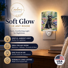Load image into Gallery viewer, Bouvier des Flandres Spring Path Ceramic Night Light Compact, UL-Certified, Ideal for Bedroom, Bathroom, Nursery, Hallway, Kitchen, 6x4x3, Multicolor