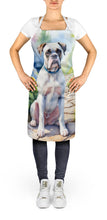 Load image into Gallery viewer, White Boxer Spring Path Apron – Artist-Designed Kitchen, BBQ &amp; Craft Apron