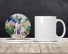 Load image into Gallery viewer, White Boxer Spring Path Large Sandstone Coasters Pack of 4