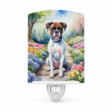 Load image into Gallery viewer, Boxer Spring Path Ceramic Night Light Compact, UL-Certified, Ideal for Bedroom, Bathroom, Nursery, Hallway, Kitchen, 6x4x3, Multicolor