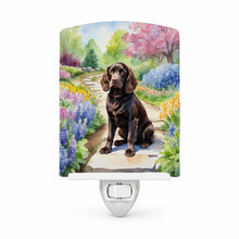 Load image into Gallery viewer, Boykin Spaniel Spring Path Ceramic Night Light Compact, UL-Certified, Ideal for Bedroom, Bathroom, Nursery, Hallway, Kitchen, 6x4x3, Multicolor
