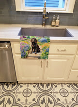 Load image into Gallery viewer, Boykin Spaniel Spring Path Kitchen Towel