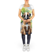 Load image into Gallery viewer, Brussels Griffon Spring Path Apron – Artist-Designed Kitchen, BBQ &amp; Craft Apron