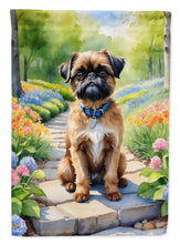 Load image into Gallery viewer, Brussels Griffon Spring Path Garden Flag  – Dog-Themed Floral Outdoor Decor