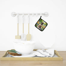 Load image into Gallery viewer, Brussels Griffon Spring Path Pot Holders - Set of 2 Decorative Kitchen Helpers | Made in the USA