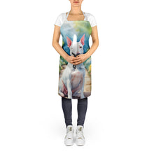 Load image into Gallery viewer, Bull Terrier Spring Path Apron – Artist-Designed Kitchen, BBQ &amp; Craft Apron