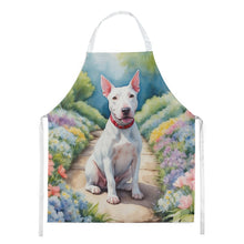 Load image into Gallery viewer, Bull Terrier Spring Path Apron – Artist-Designed Kitchen, BBQ &amp; Craft Apron