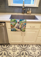Load image into Gallery viewer, Bull Terrier Spring Path Kitchen Towel