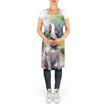Load image into Gallery viewer, Bull Terrier Spring Path Apron – Artist-Designed Kitchen, BBQ &amp; Craft Apron