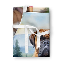 Load image into Gallery viewer, Bullmastiff Spring Path Apron – Artist-Designed Kitchen, BBQ &amp; Craft Apron