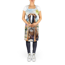 Load image into Gallery viewer, Bullmastiff Spring Path Apron – Artist-Designed Kitchen, BBQ &amp; Craft Apron