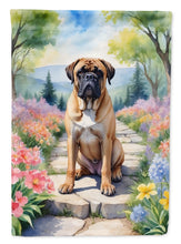 Load image into Gallery viewer, Bullmastiff Spring Path Garden Flag  – Dog-Themed Floral Outdoor Decor