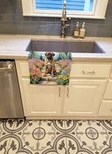 Load image into Gallery viewer, Bullmastiff Spring Path Kitchen Towel