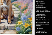 Load image into Gallery viewer, Bullmastiff Spring Path Kitchen Towel