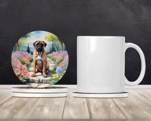 Load image into Gallery viewer, Bullmastiff Spring Path Large Sandstone Coasters Pack of 4