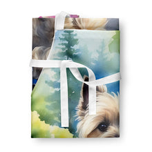 Load image into Gallery viewer, Cairn Terrier Spring Path Apron – Artist-Designed Kitchen, BBQ &amp; Craft Apron