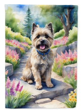 Load image into Gallery viewer, Cairn Terrier Spring Path House Flag