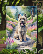 Load image into Gallery viewer, Cairn Terrier Spring Path Garden Flag  – Dog-Themed Floral Outdoor Decor