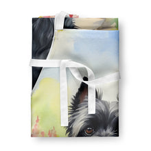 Load image into Gallery viewer, Cairn Terrier Spring Path Apron – Artist-Designed Kitchen, BBQ &amp; Craft Apron
