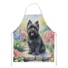 Load image into Gallery viewer, Cairn Terrier Spring Path Apron – Artist-Designed Kitchen, BBQ &amp; Craft Apron