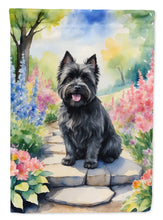 Load image into Gallery viewer, Cairn Terrier Spring Path House Flag