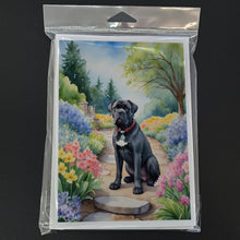 Load image into Gallery viewer, Cane Corso Spring Path Greeting Cards - Blank Note Cards – 8-Pack of Artist-Designed Cards with Envelopes