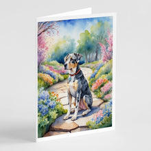 Load image into Gallery viewer, Catahoula Spring Path Greeting Cards - Blank Note Cards – 8-Pack of Artist-Designed Cards with Envelopes
