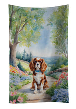 Load image into Gallery viewer, Cavalier Spaniel Spring Path Kitchen Towel
