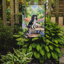 Load image into Gallery viewer, Cavalier Spaniel Spring Path Garden Flag  – Dog-Themed Floral Outdoor Decor