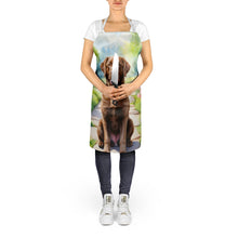 Load image into Gallery viewer, Chesapeake Bay Retriever Spring Path Apron – Artist-Designed Kitchen, BBQ &amp; Craft Apron