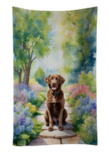 Load image into Gallery viewer, Chesapeake Bay Retriever Spring Path Kitchen Towel