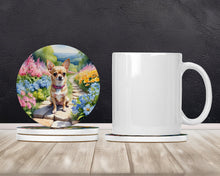 Load image into Gallery viewer, Chihuahua Spring Path Large Sandstone Coasters Pack of 4